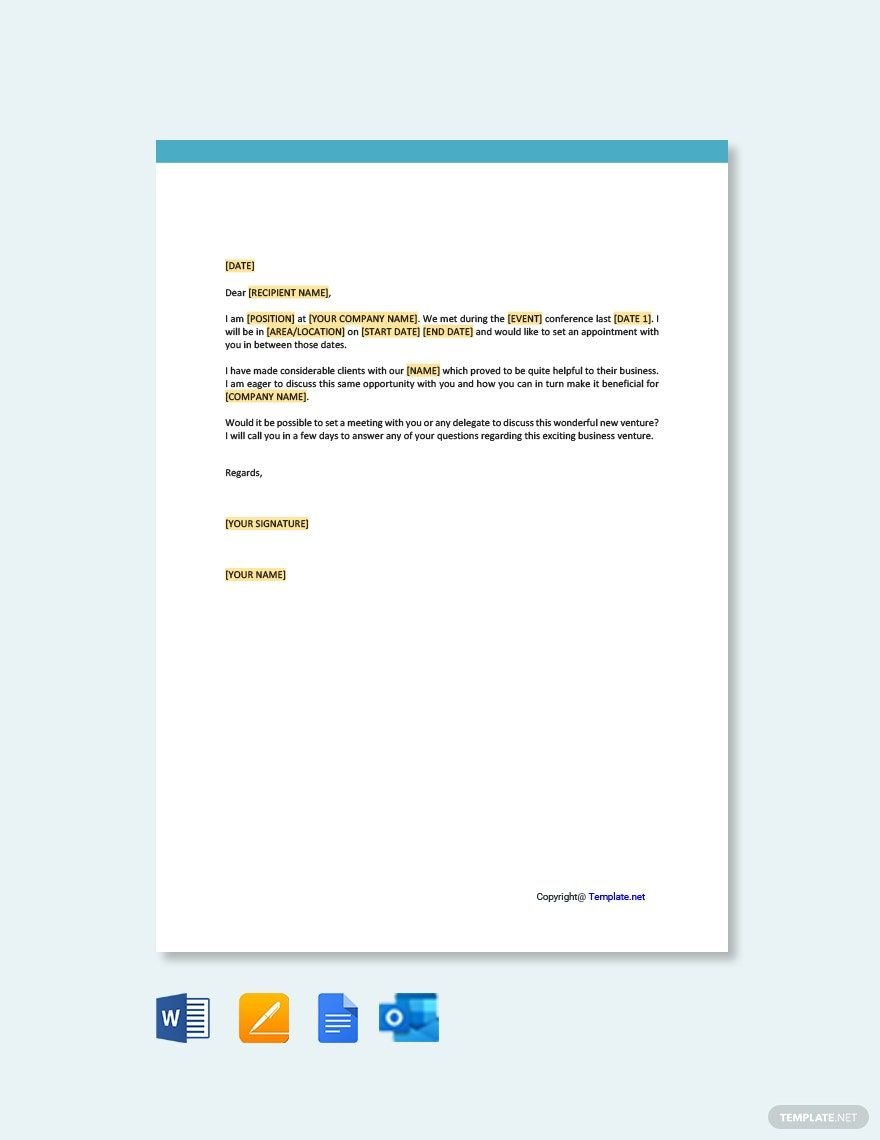 Appointment Request Letter Template