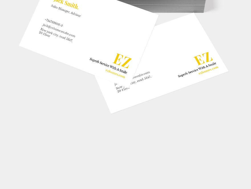 Real Estate Sales Manager Business Card Template