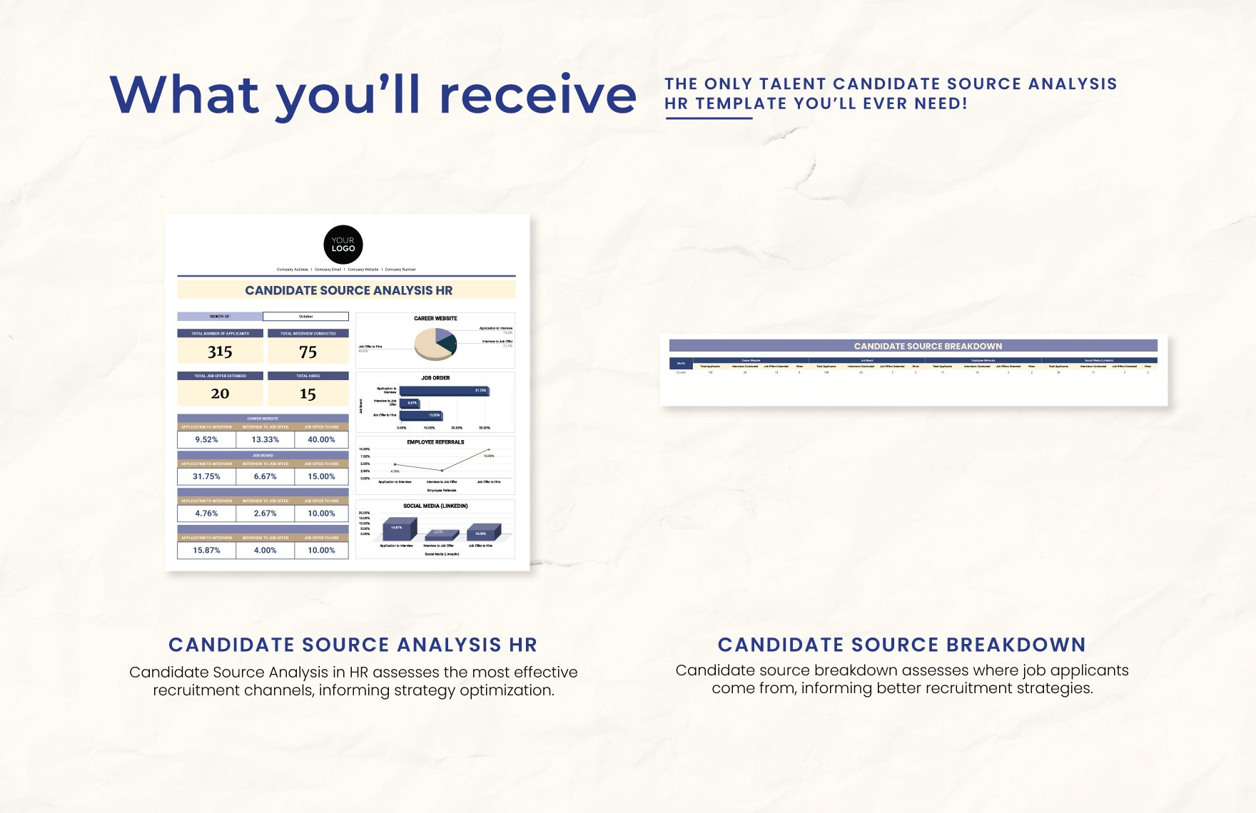 Candidate Source Analysis HR Template