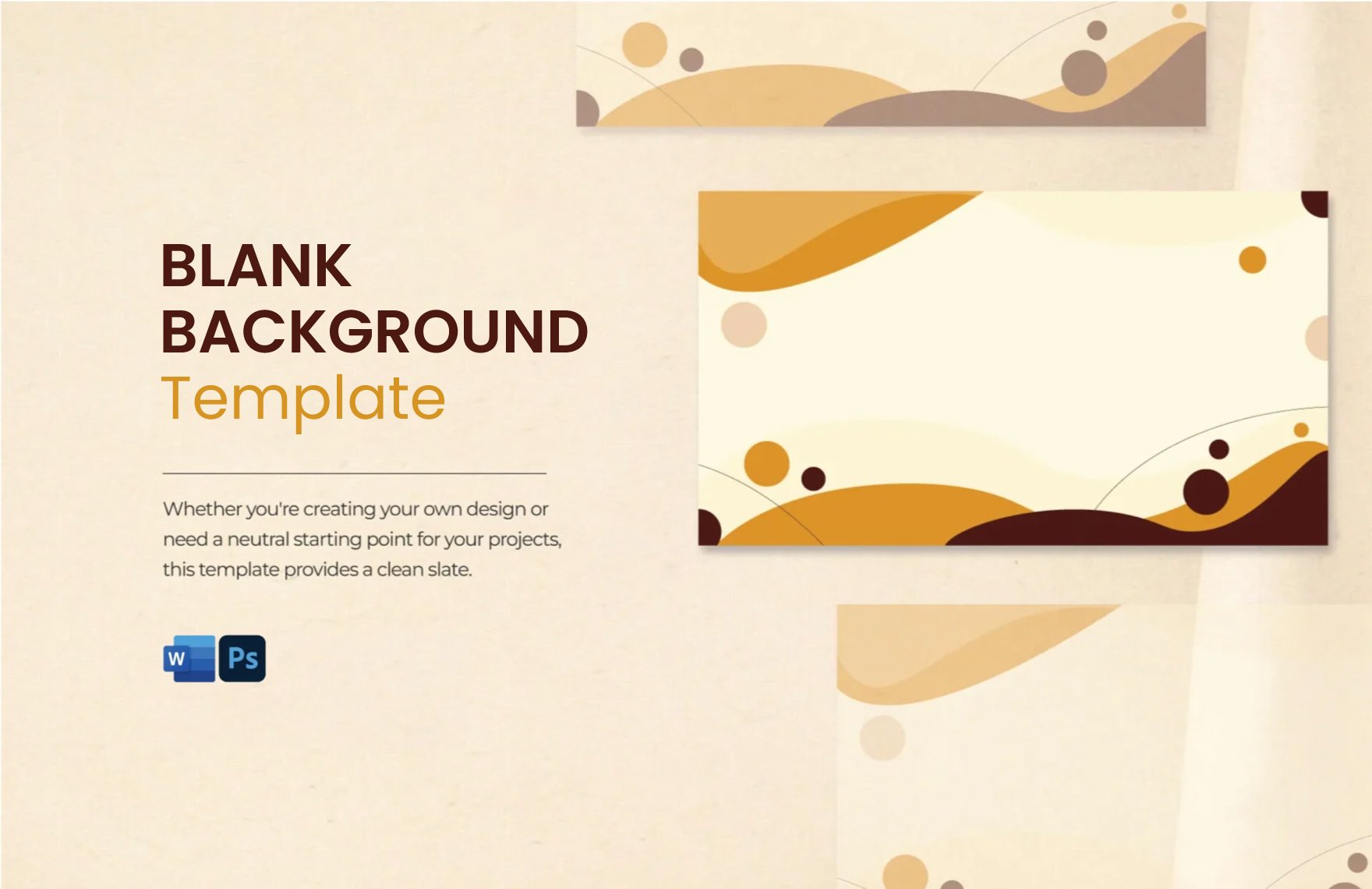 Free Blank Background Template in Word, PSD