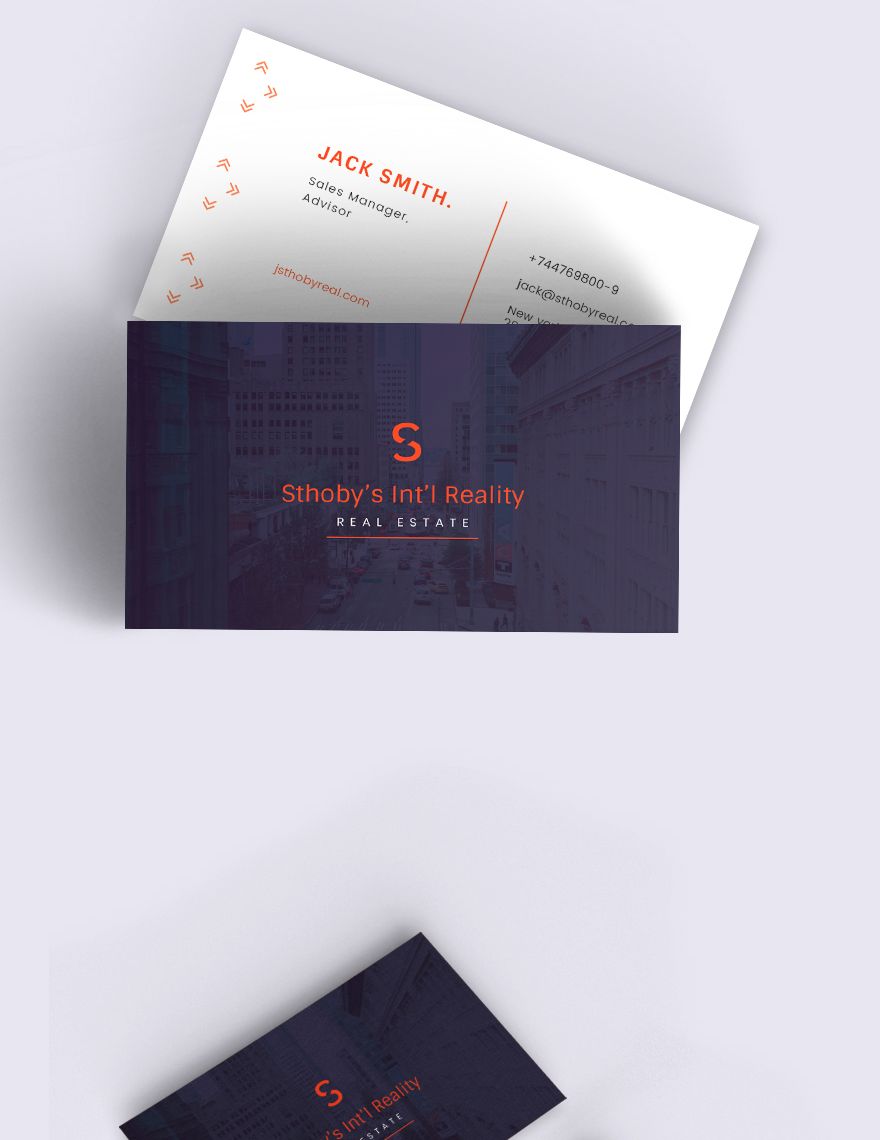 Residential Real Estate Business Card Template