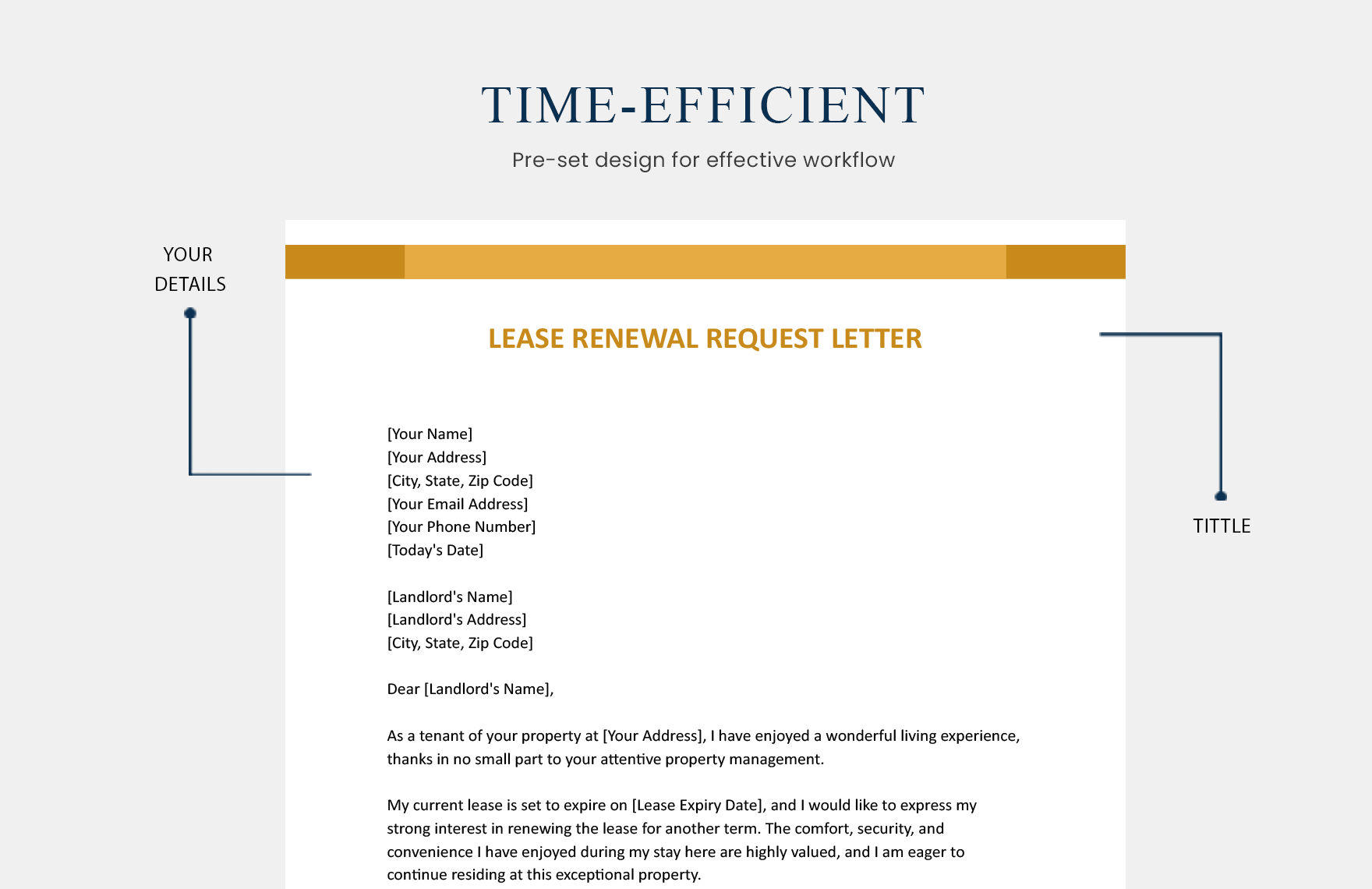 Lease Renewal Request Letter