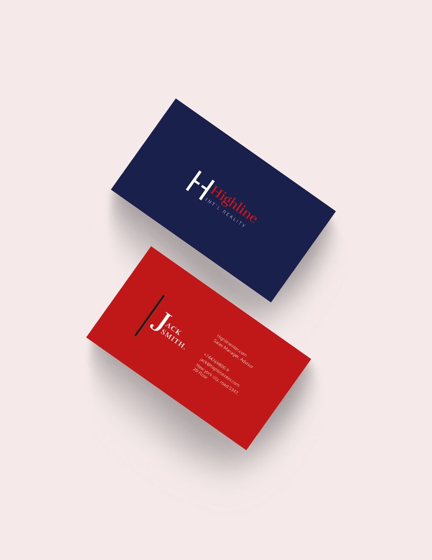 Creative Real Estate Business Card Template