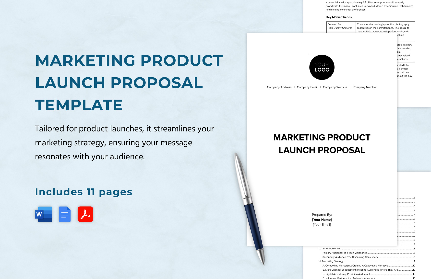 Business Product Proposal Template In Word Pages PDF Google Docs
