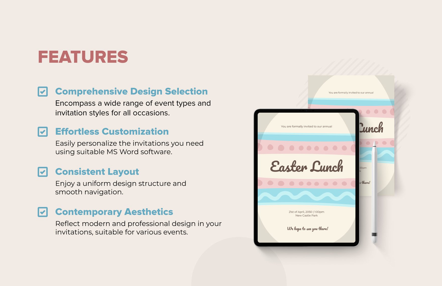 Easter Invitation Template in MS Word Download Template net