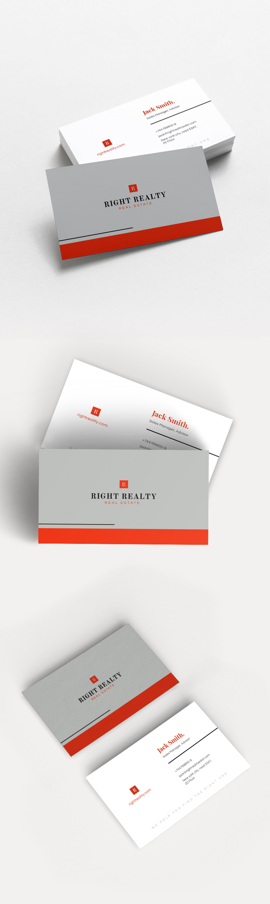 Minimal Real Estate Business Card Template