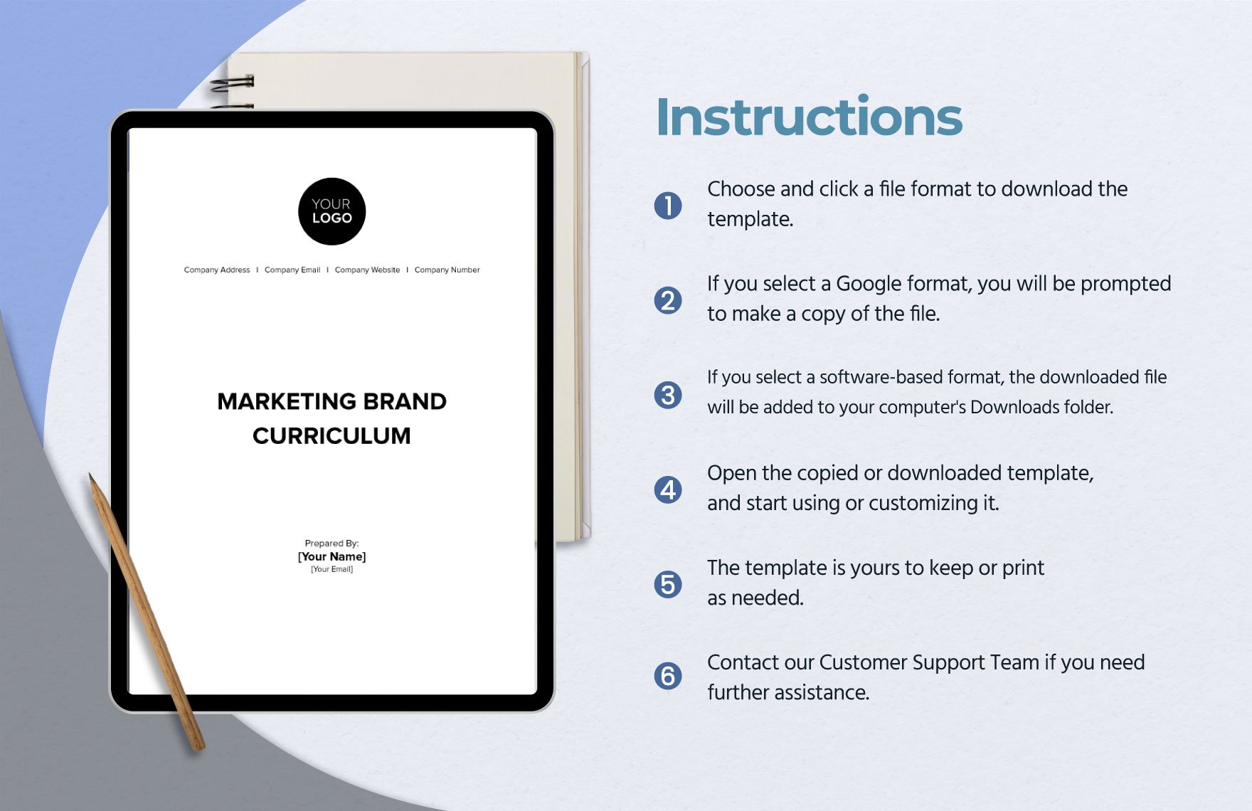Marketing Brand Curriculum Template