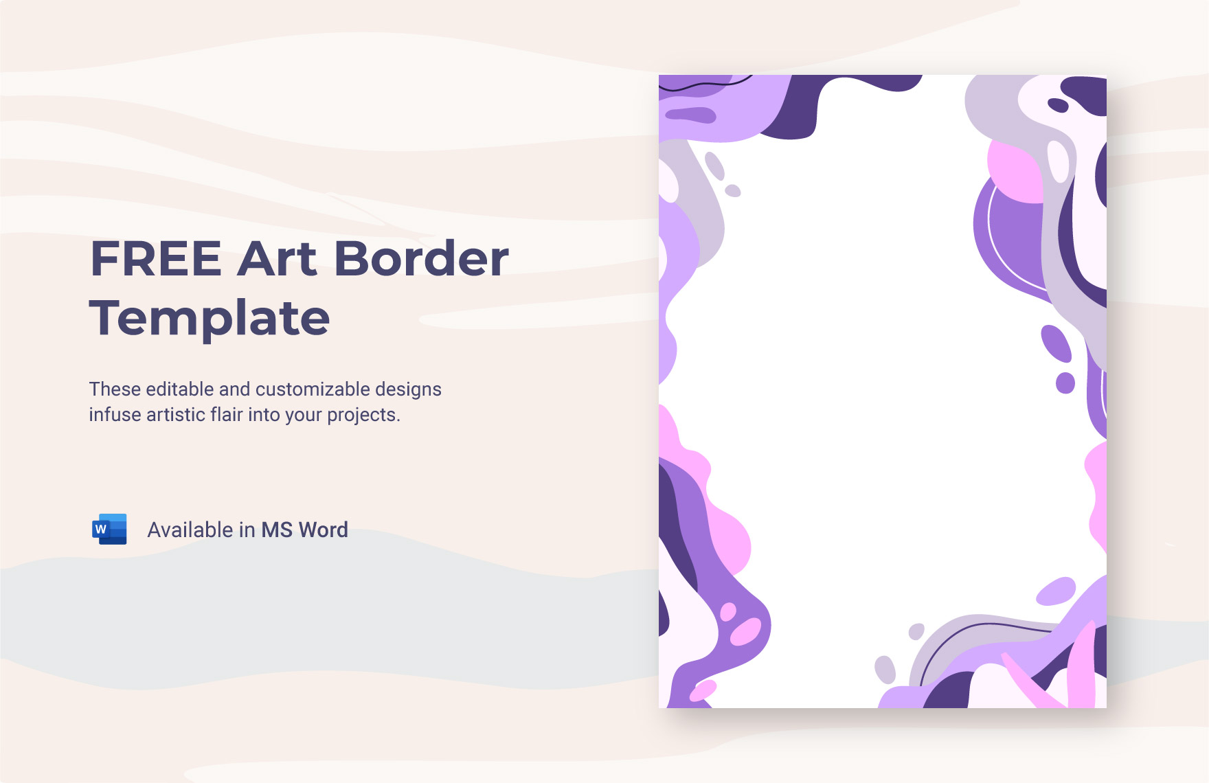Free Art Border Template Download in Word