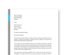 Department Change Request Letter