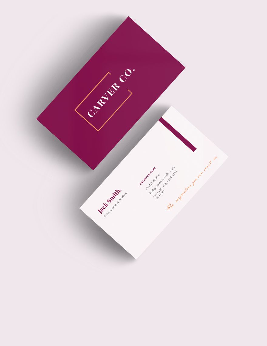 Property Management Business Card Template
