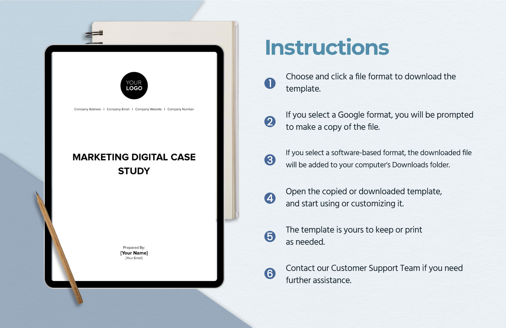 digital marketing case study template