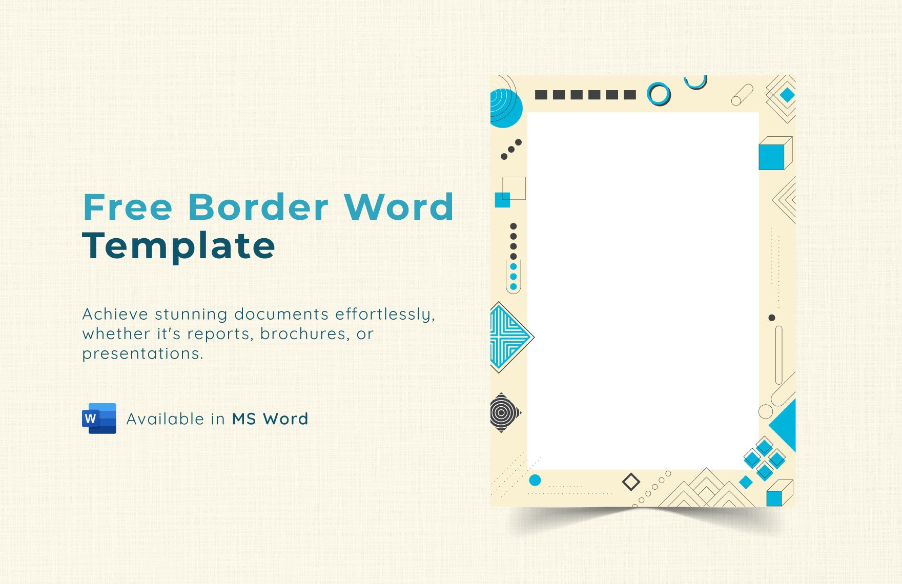 Border Word Template