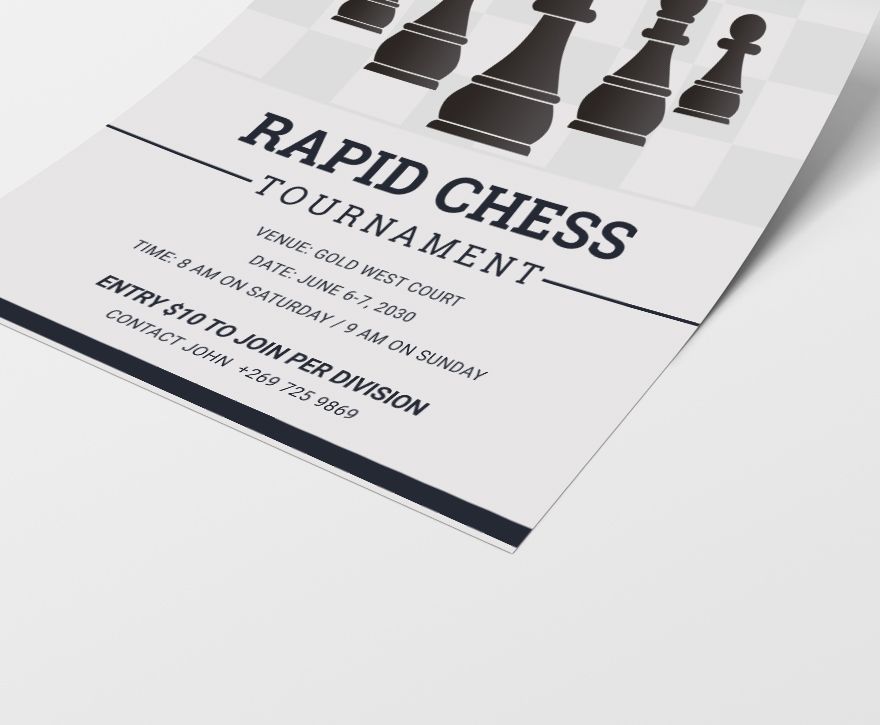 Chess Tournament Flyer Template