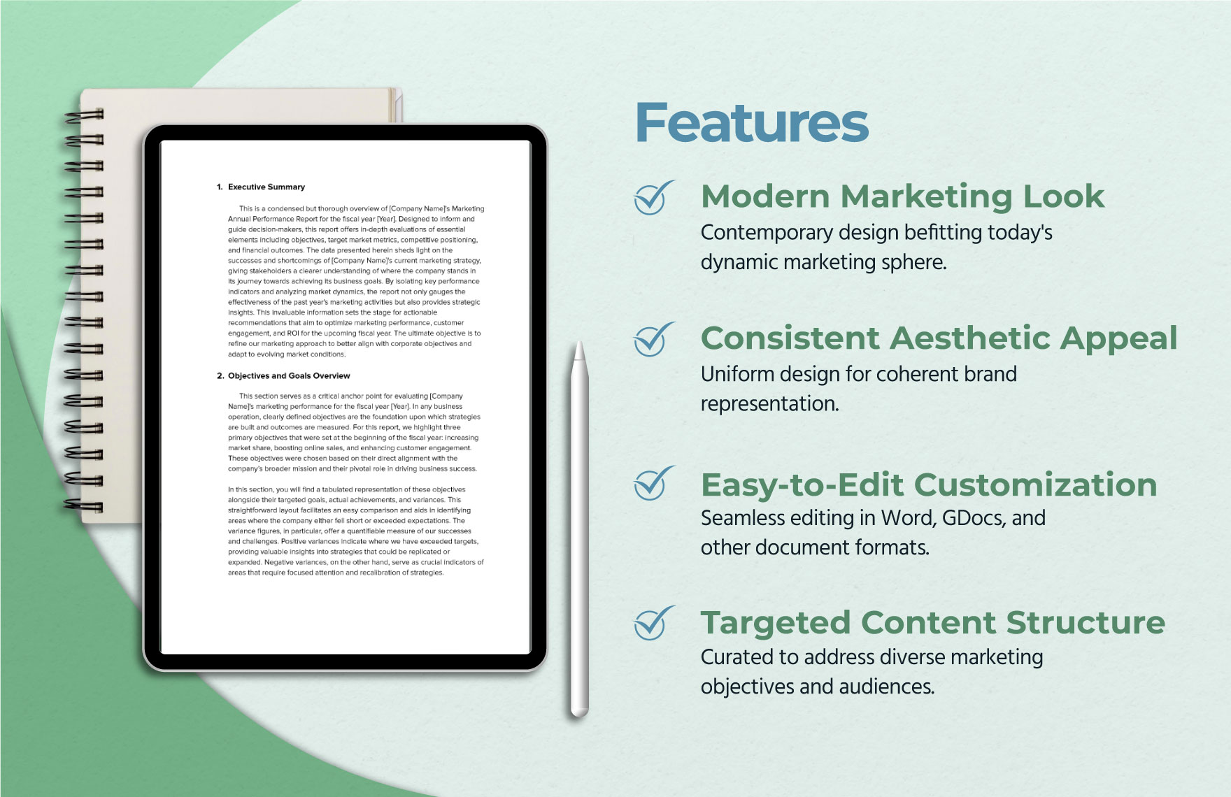 Marketing Annual Performance Report Template