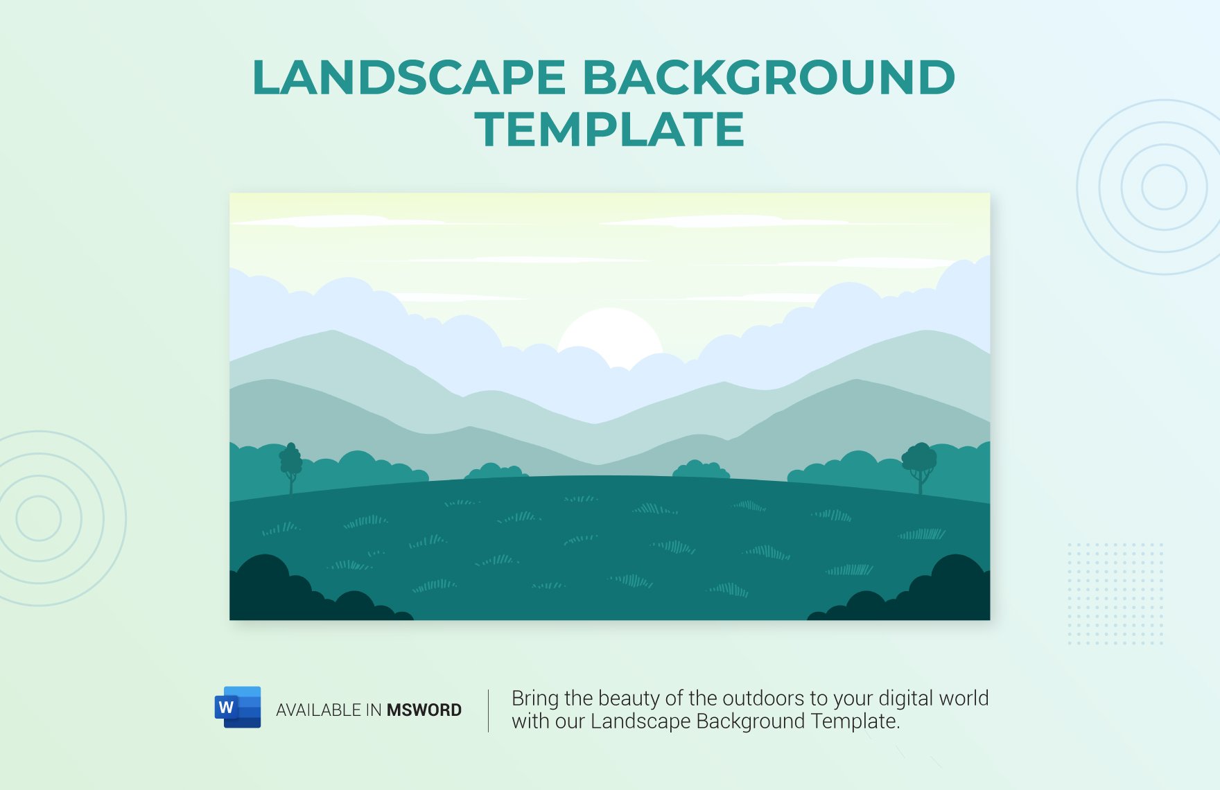 Landscape Background Template