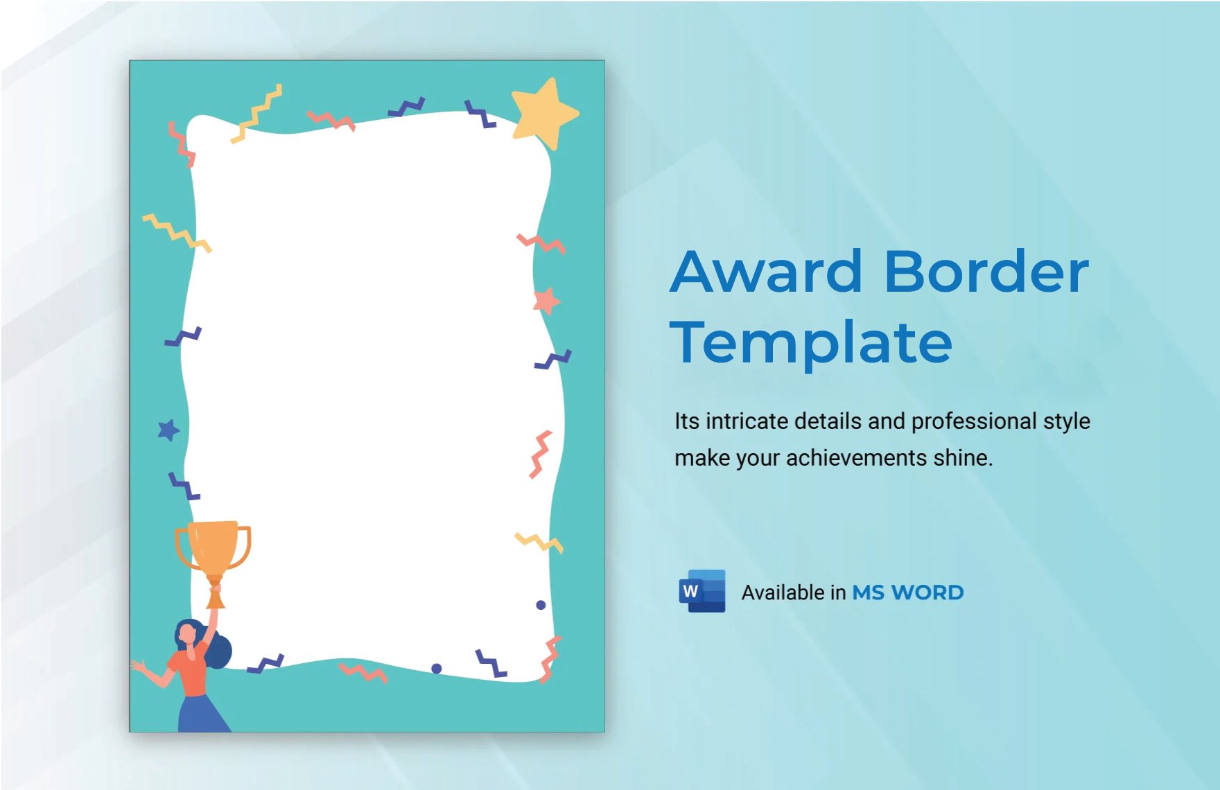 Free Award Border Template in Word