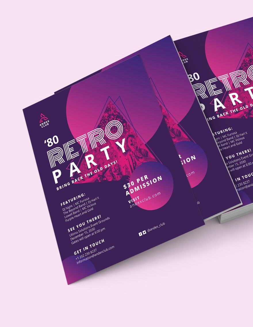 s Party Flyer Editable