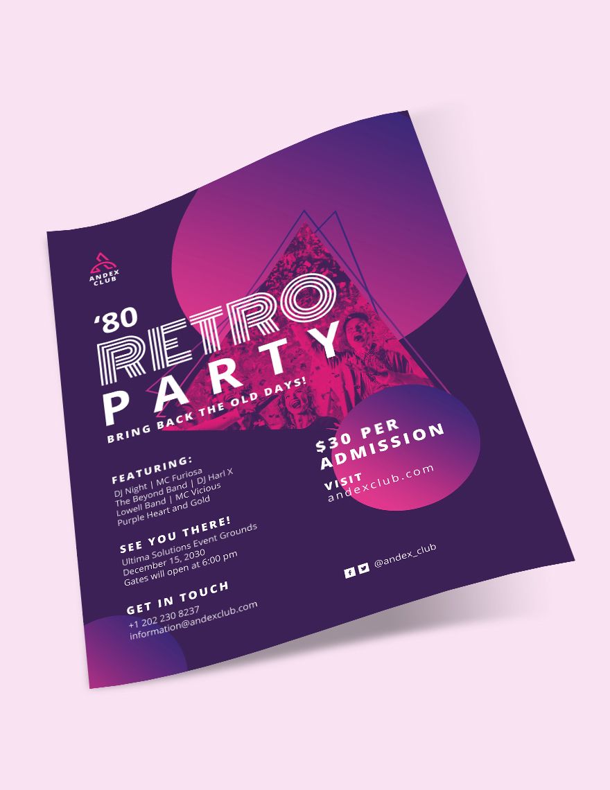 s Party Flyer Editable
