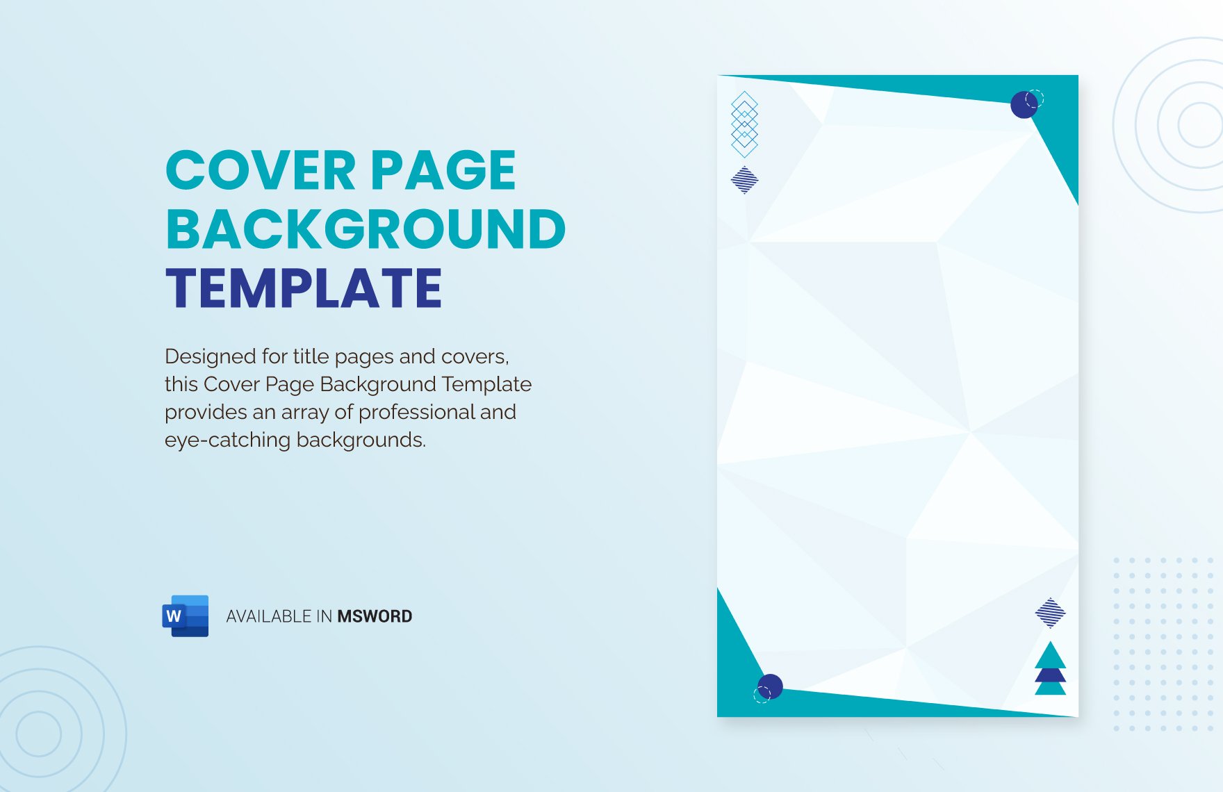 Cover Page Background Template