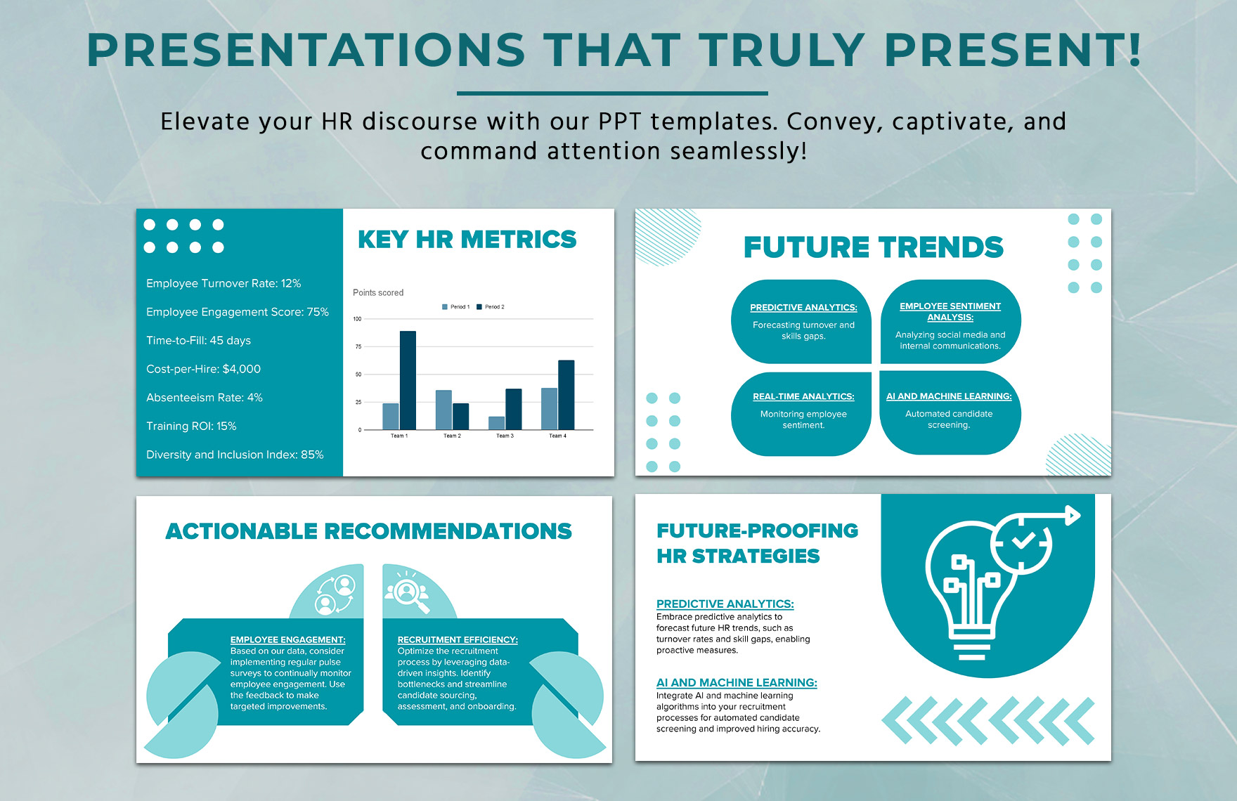 Metrics and Analytics Dashboard Presentation HR Template