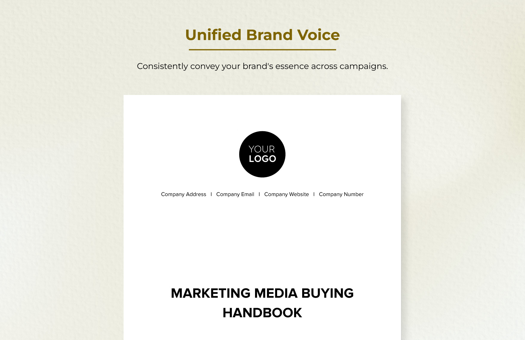 Marketing Media Buying Handbook Template