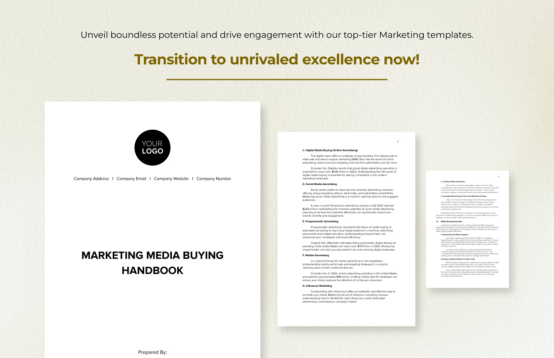 Marketing Media Buying Handbook Template