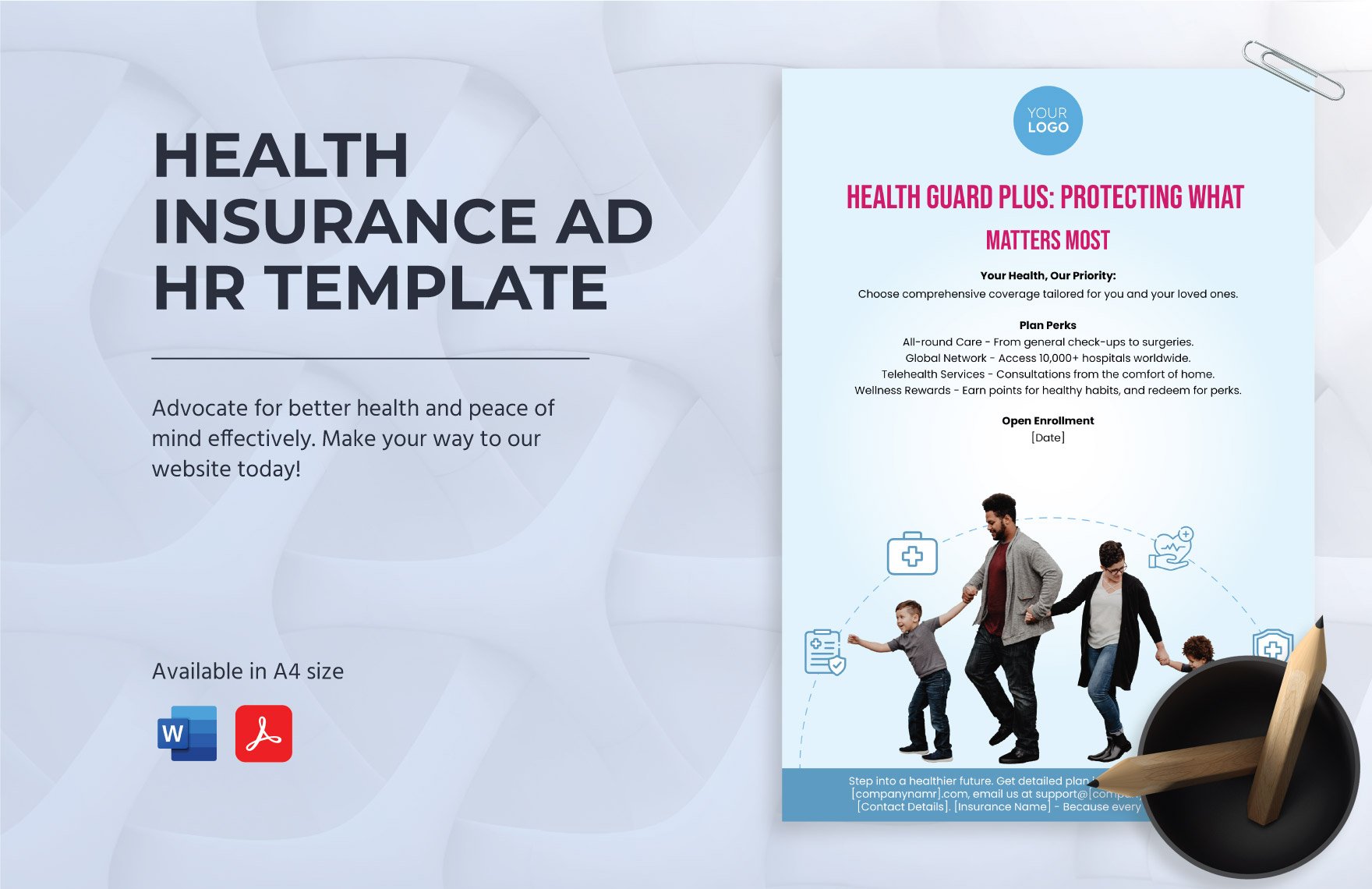 Health Insurance Ad HR Template