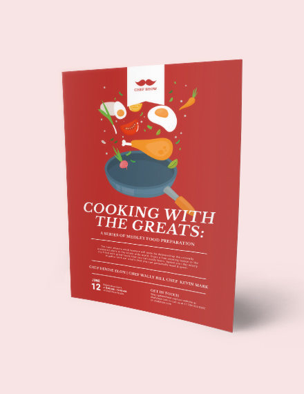 cooking lessons flyer template