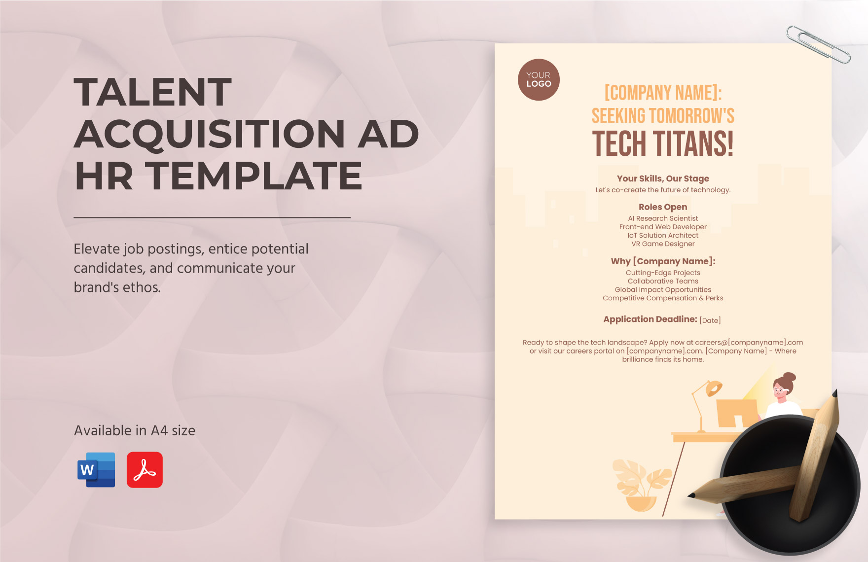 Talent Acquisition Ad HR Template in Word, PDF