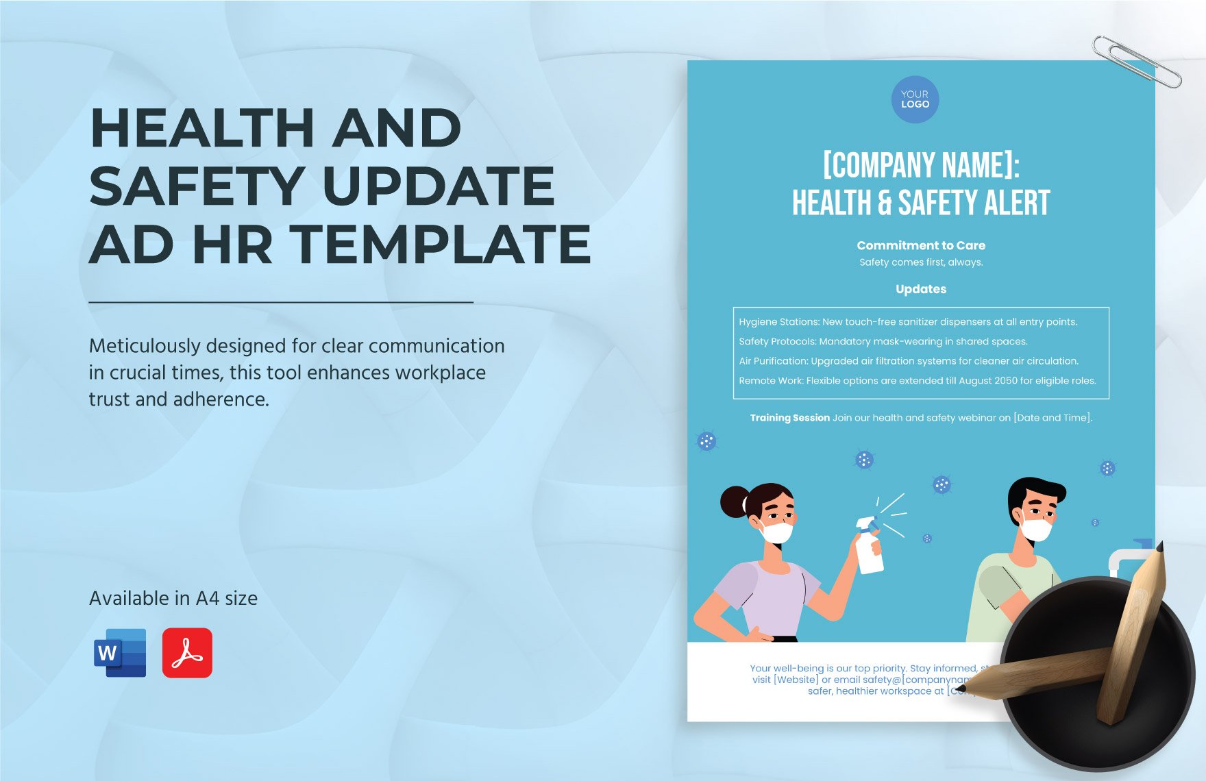 Health And Safety Update Ad HR Template