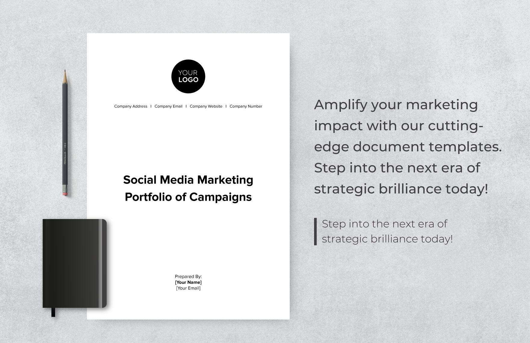 Social Media Marketing Portfolio of Campaigns Template