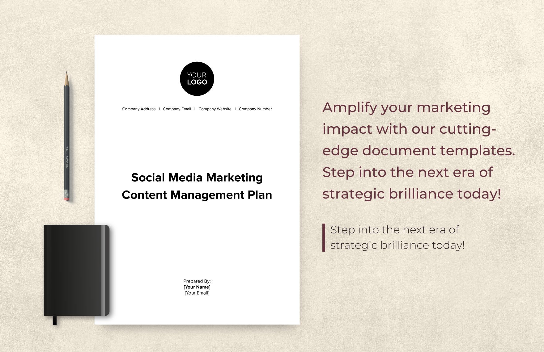 Social Media Marketing Content Management Plan Template