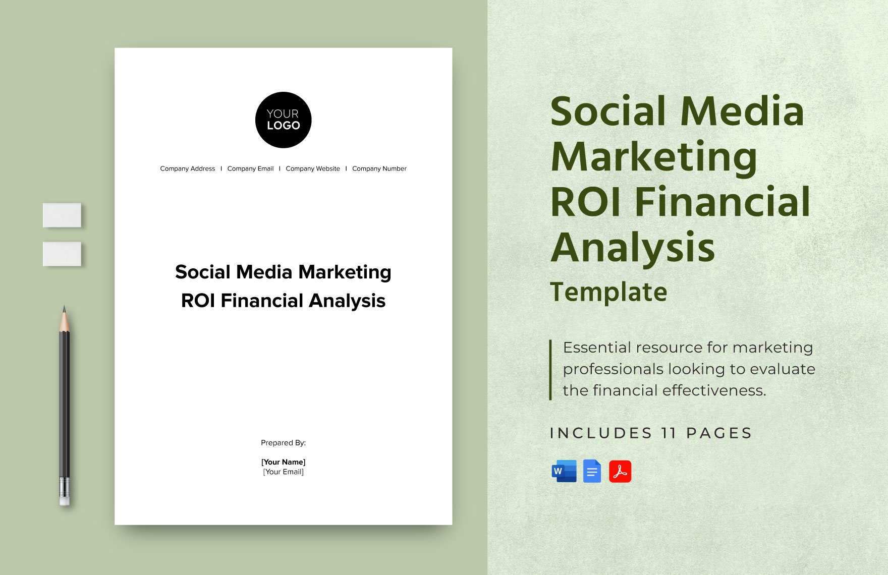 Social Media Marketing ROI Financial Analysis Template
