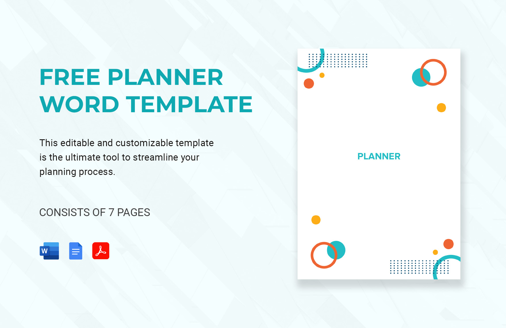 Planner Word Template