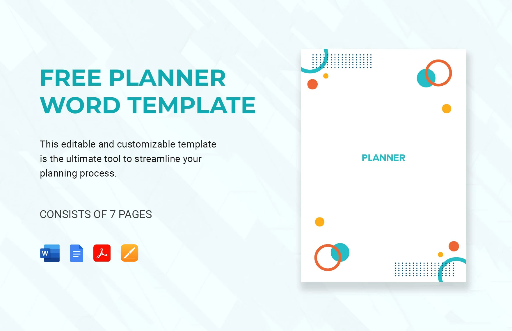 Planner Word Template