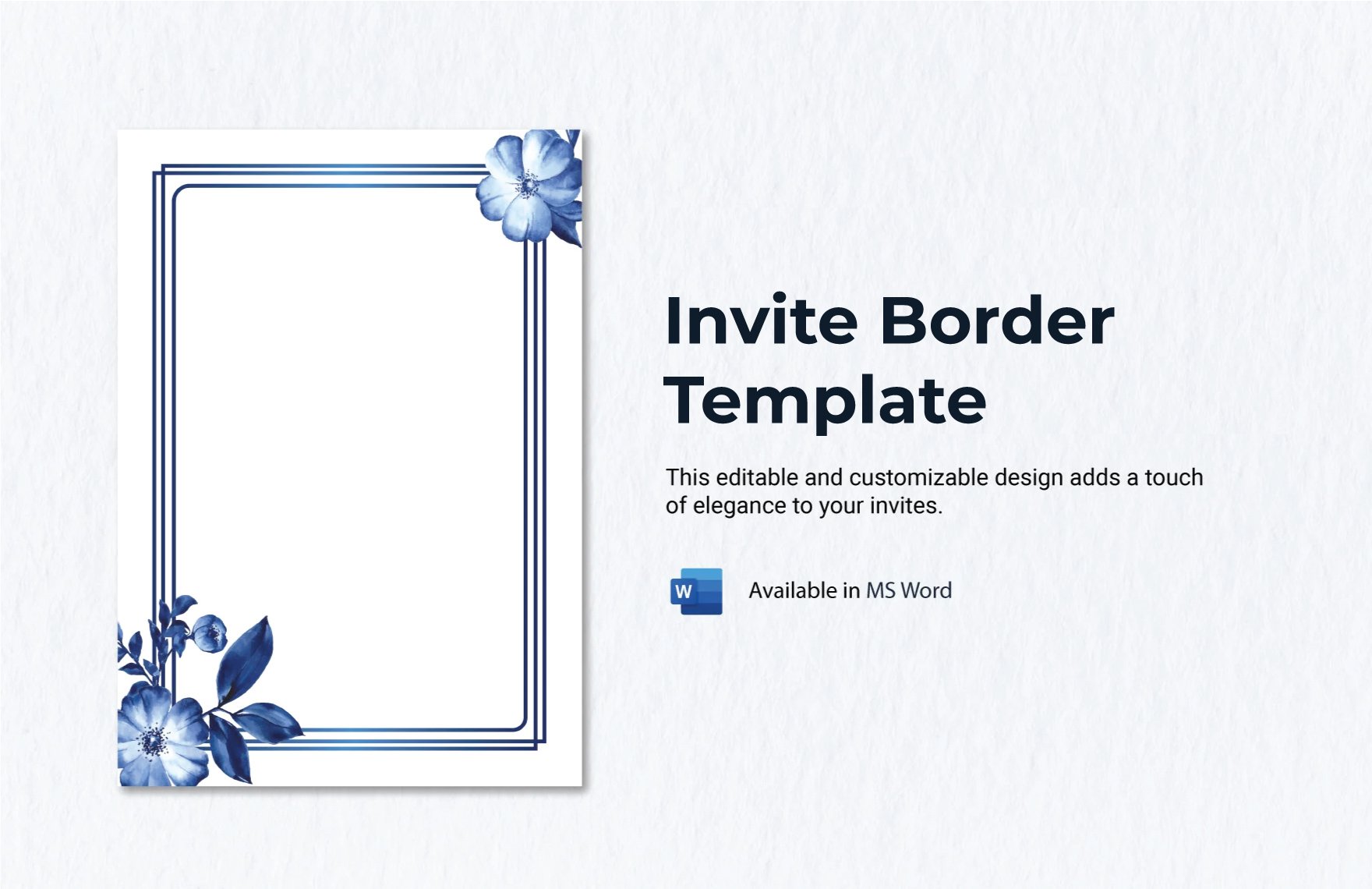 Free Invite Border Template in Word