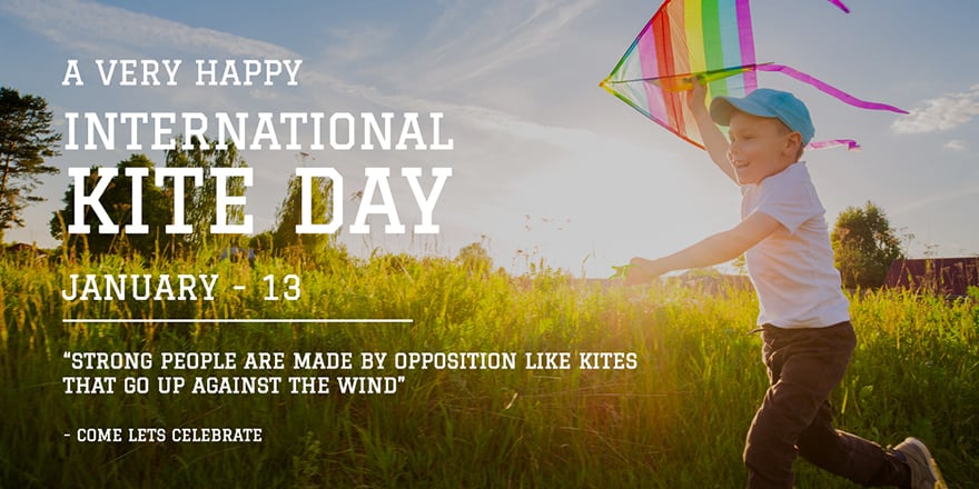 International Kites Day Facebook post Template