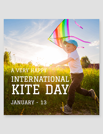 Free International Kites Day Instagram Post Template to Edit Online
