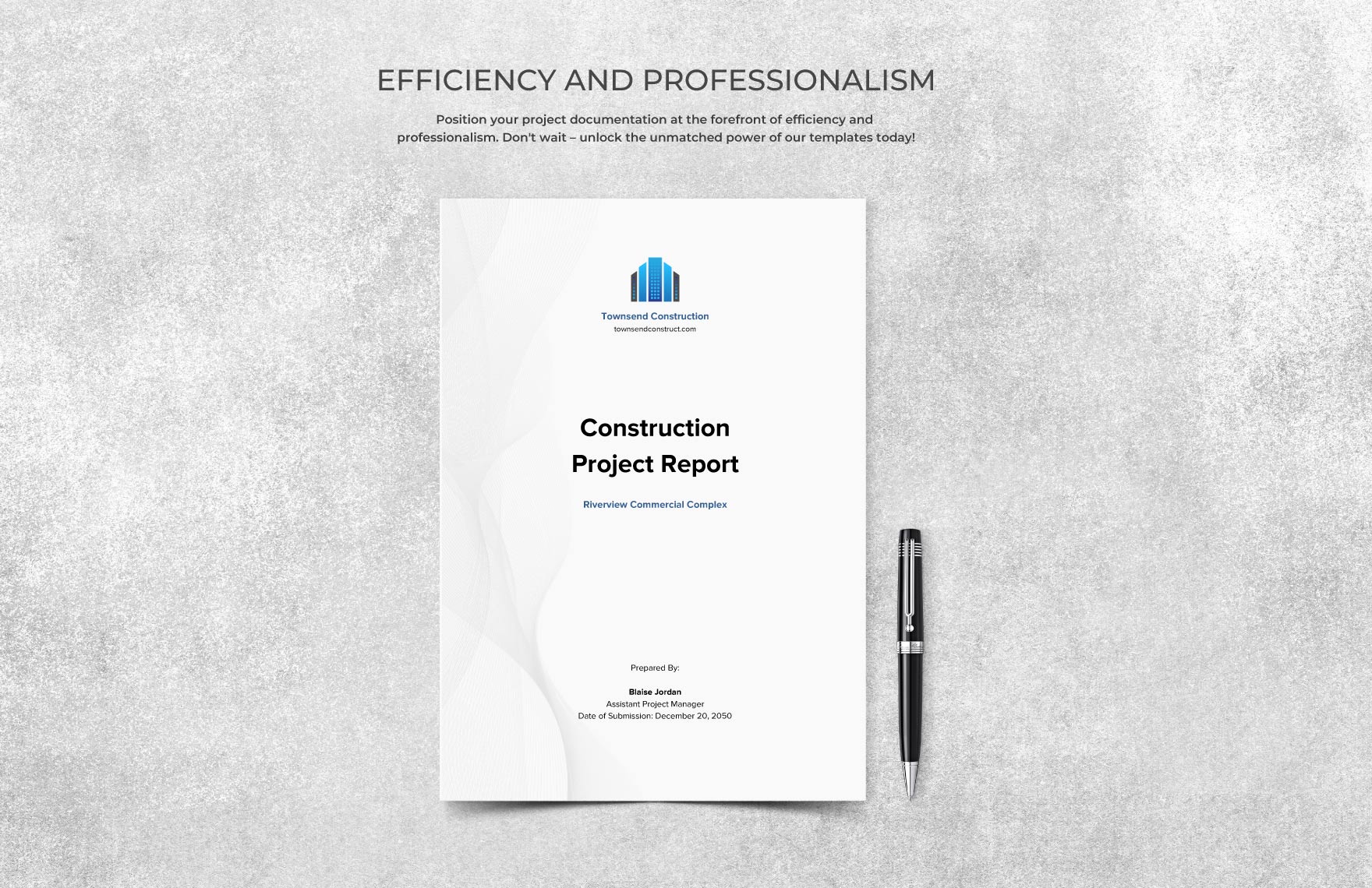 Construction Project Report Template