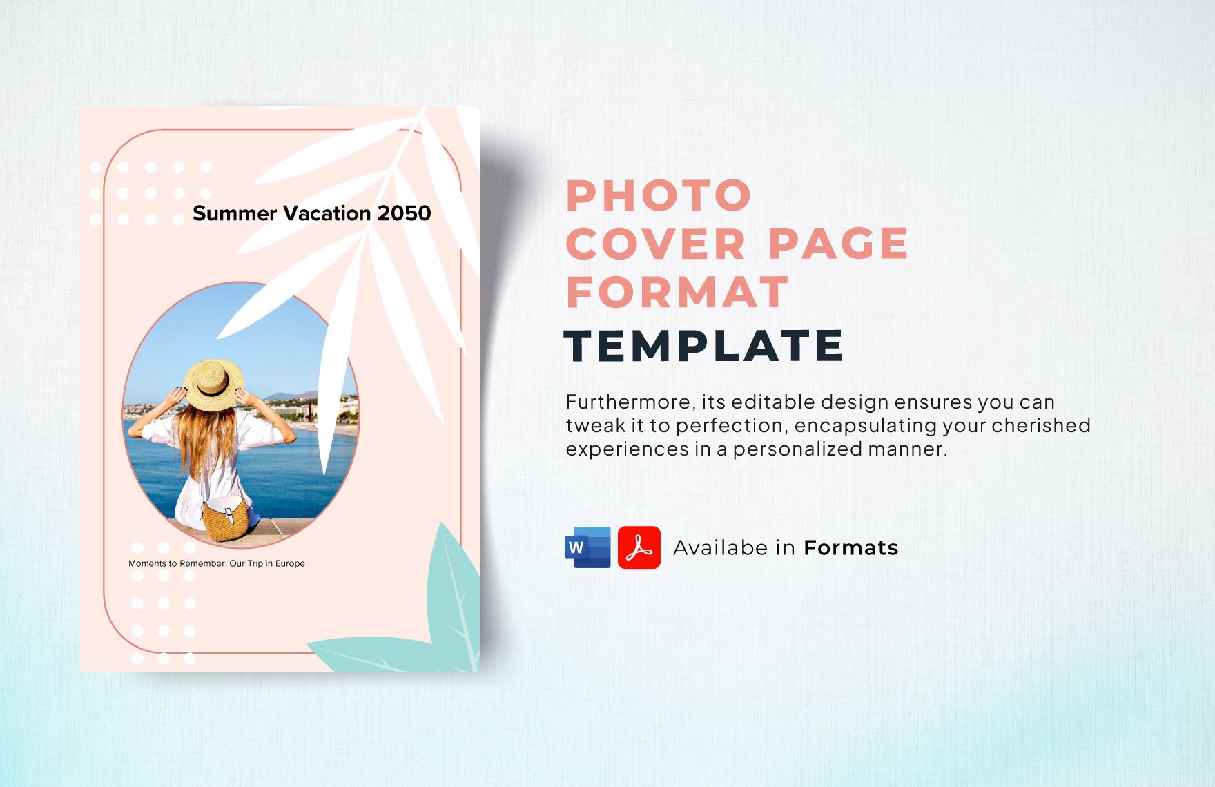 Photo Cover Page Template
