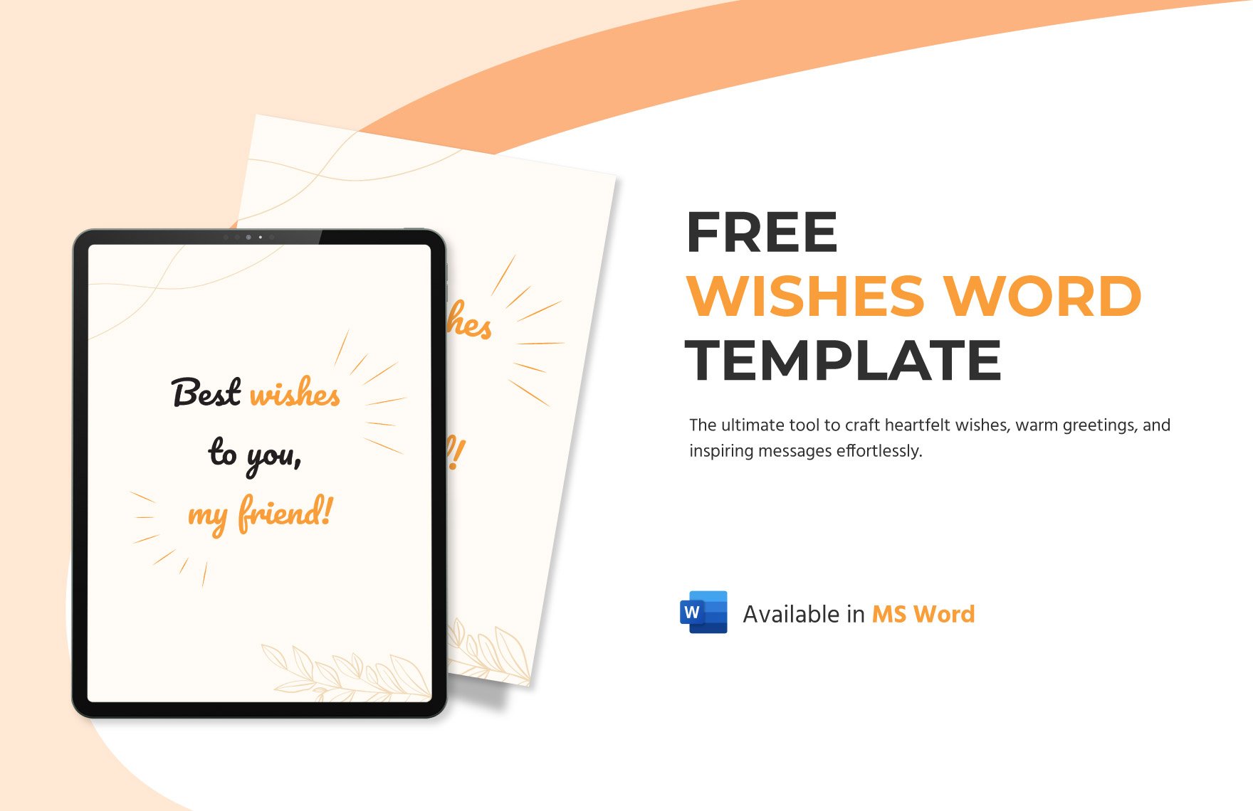 Wishes Word Template