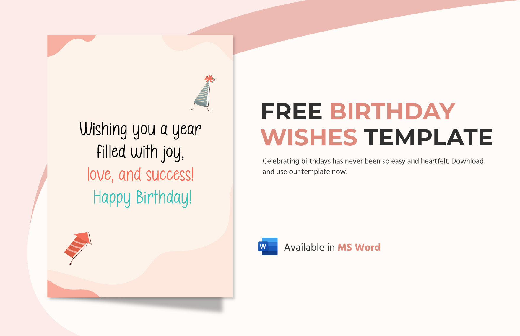 Free Birthday Wishes Template - Download in Word | Template.net