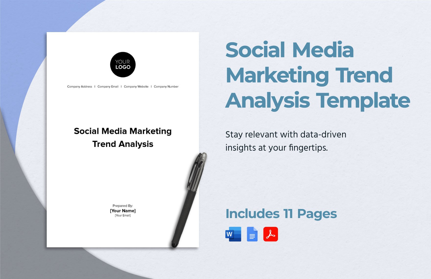 Social Media Marketing Trend Analysis Template in Word, Google Docs, PDF