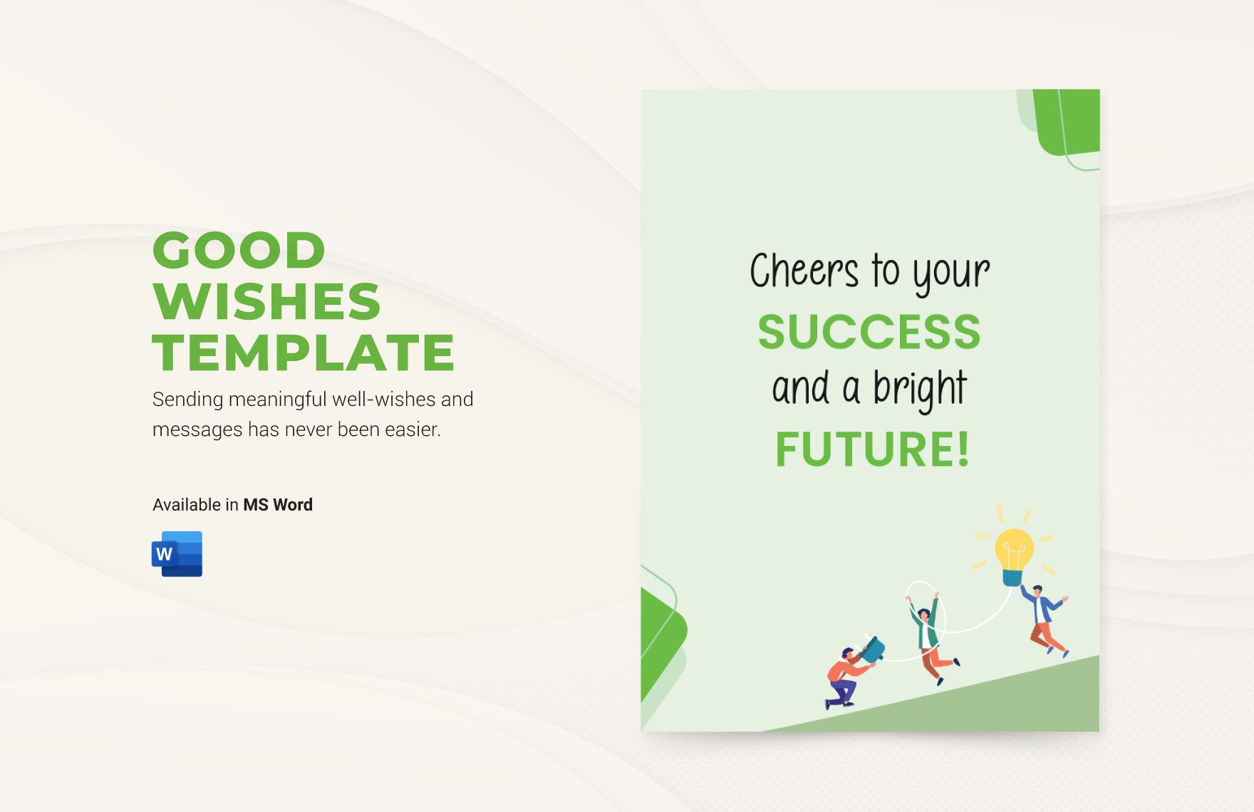 Free Good Wishes Template in Word