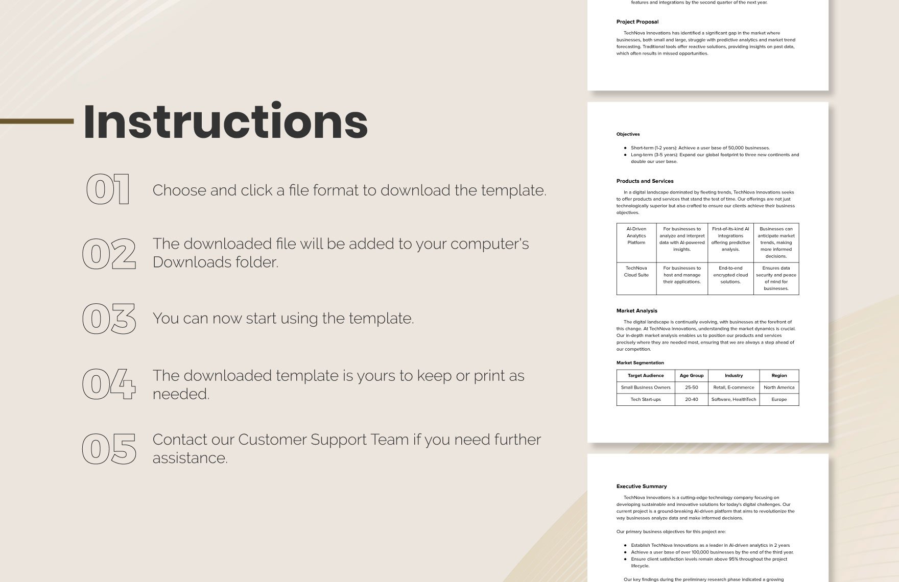 Business Project Template