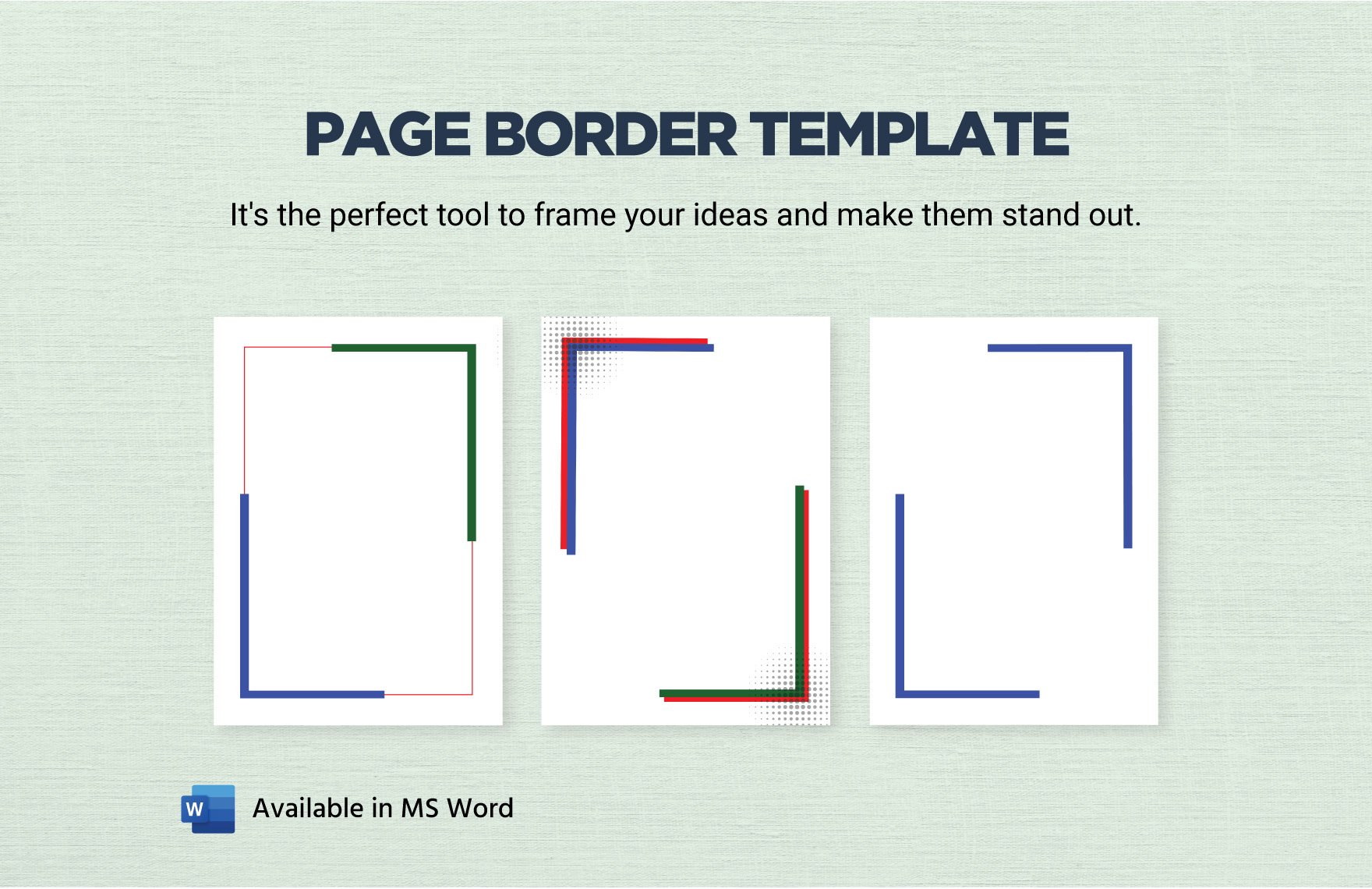 Page Border Template