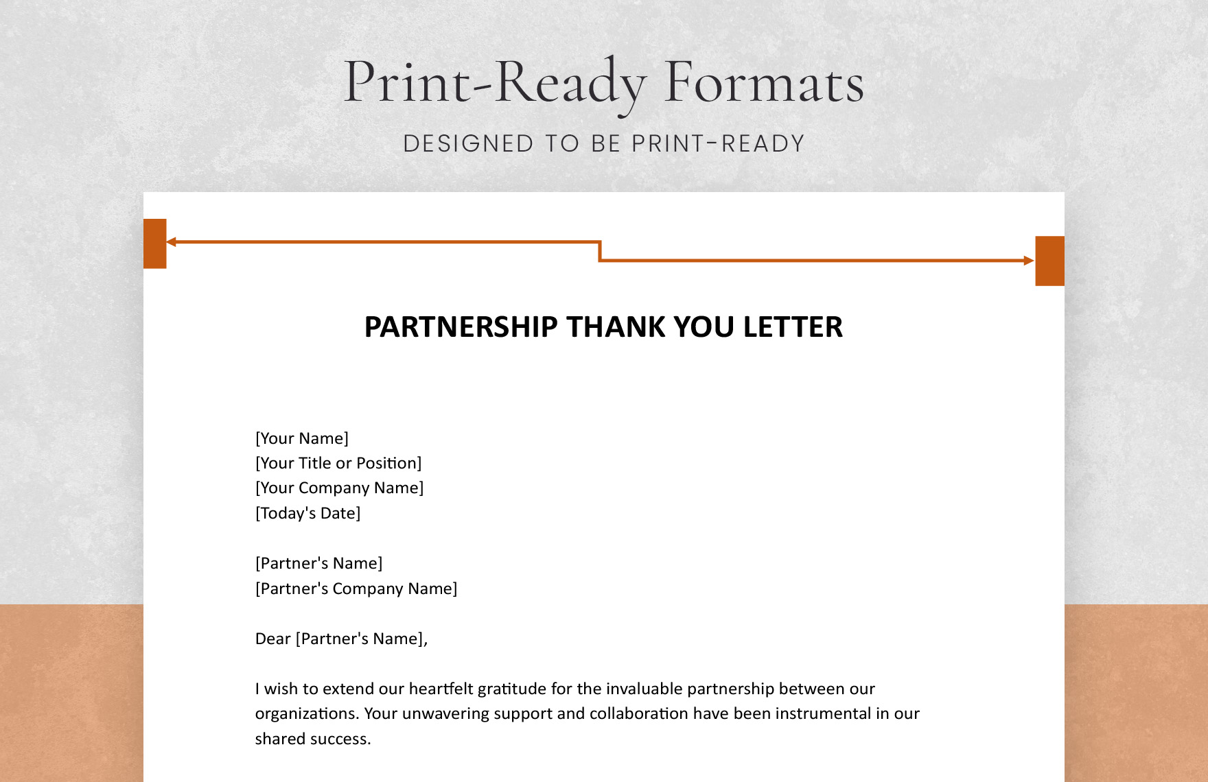 Partnership Thank You Letter