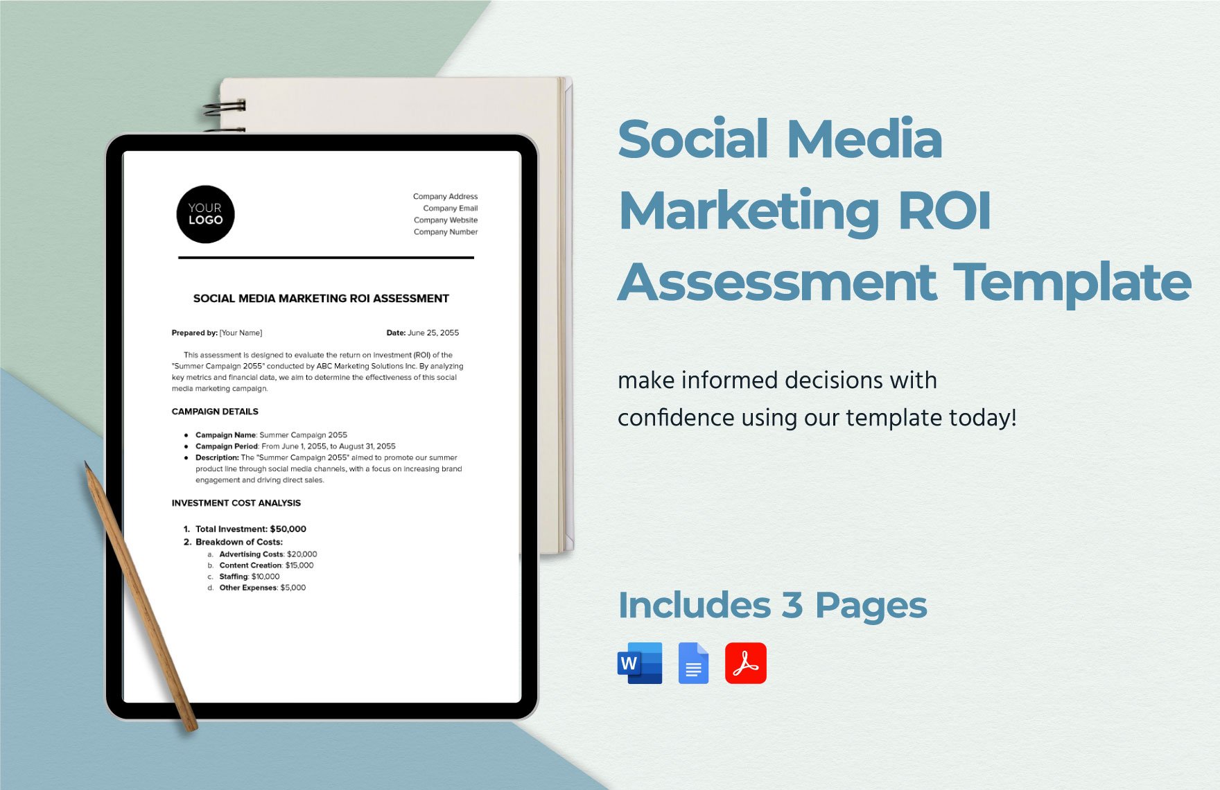 Social Media Marketing ROI Assessment Template