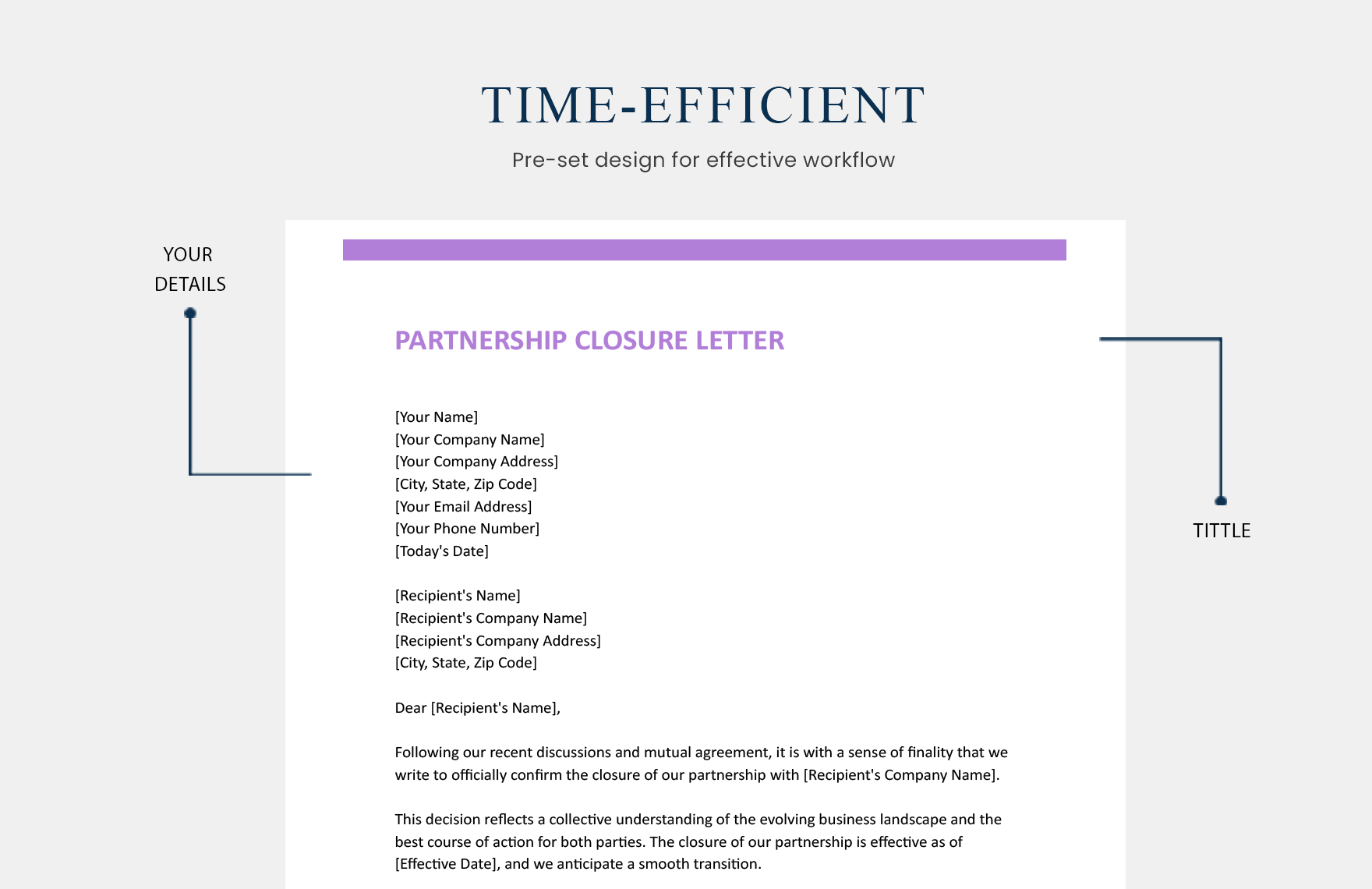 Partnership Closure Letter