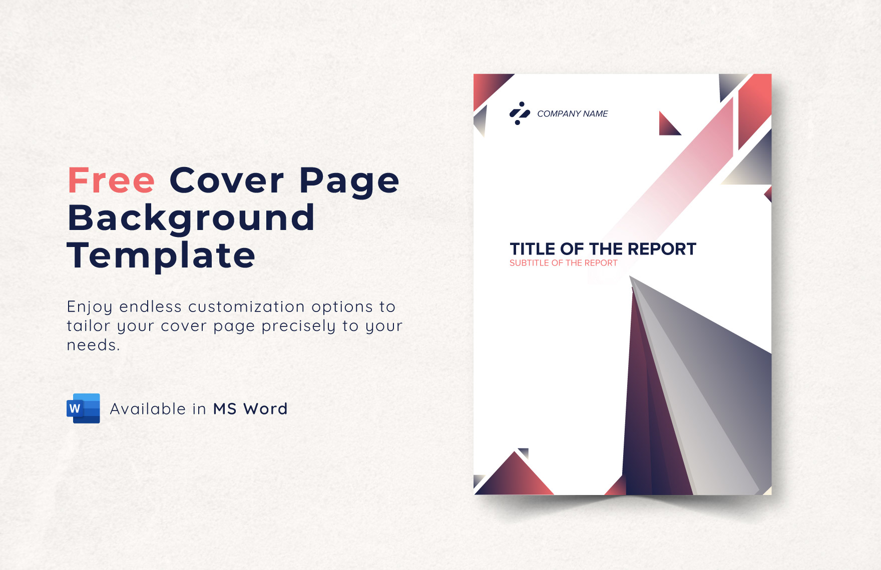 Free Cover Page Background Template - Download in Word | Template.net